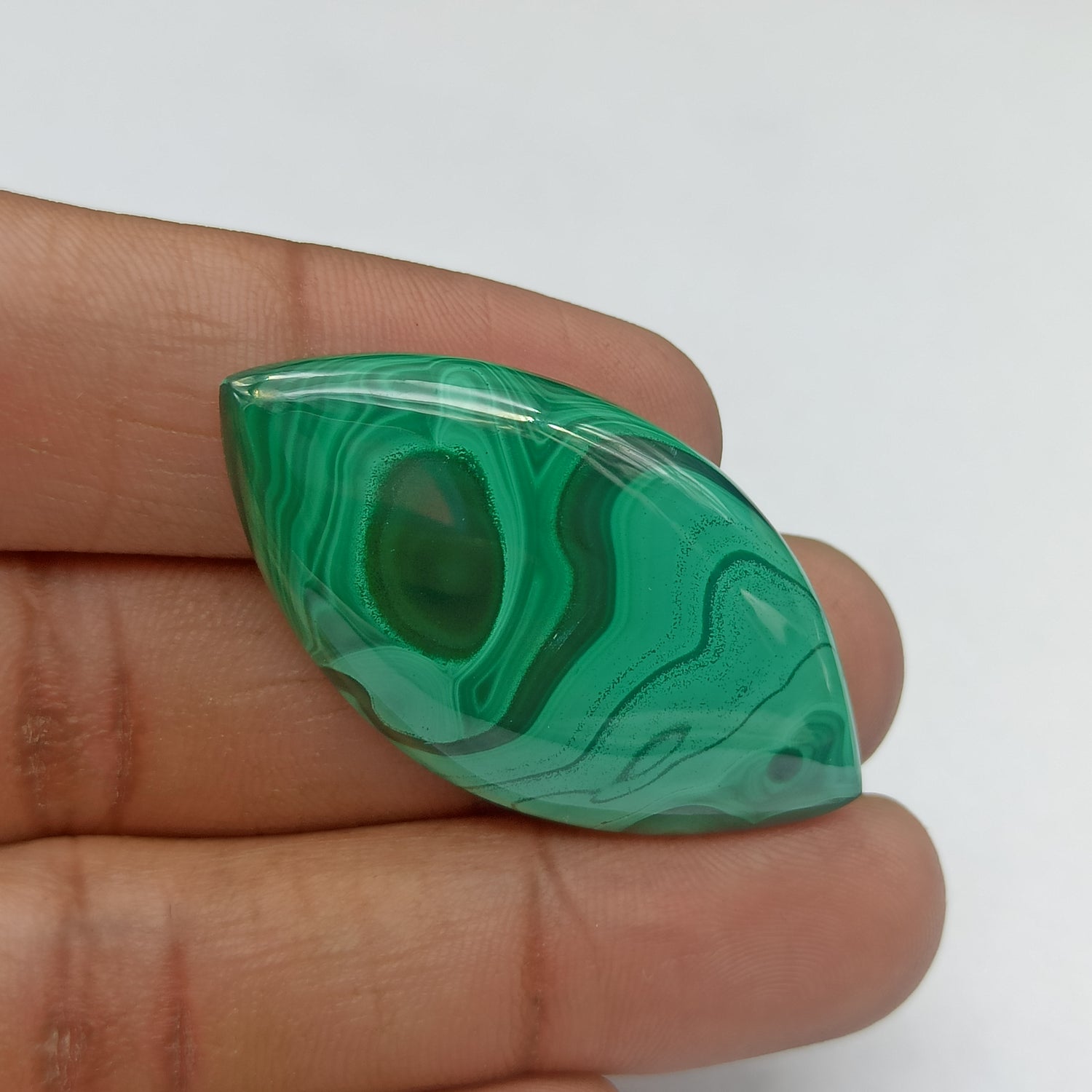 Malachite Cabochon Marquise Shape 46x24x5 MM PG-MC02
