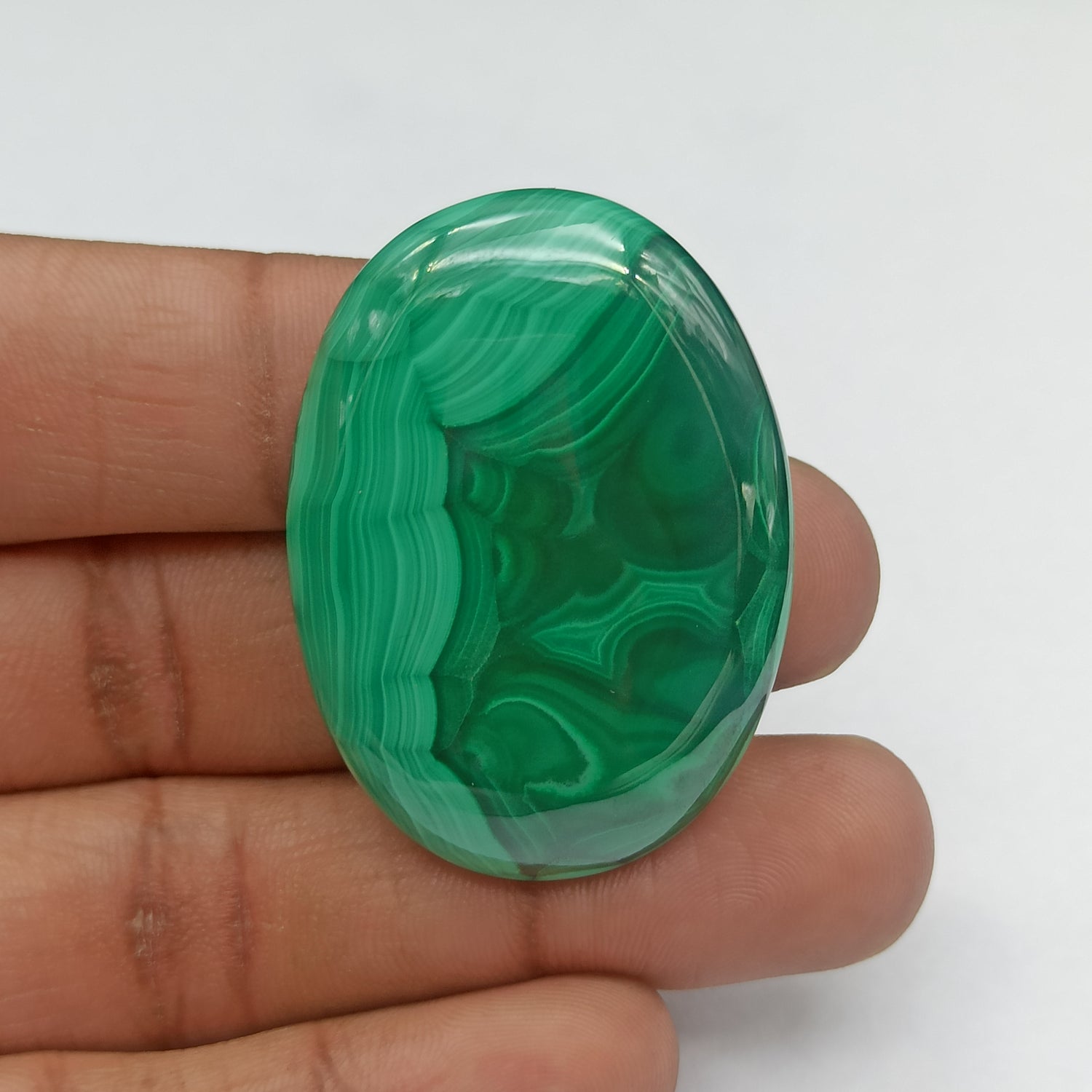 Malachite Cabochon Oval Shape 45x33x7 MM PG-MC03