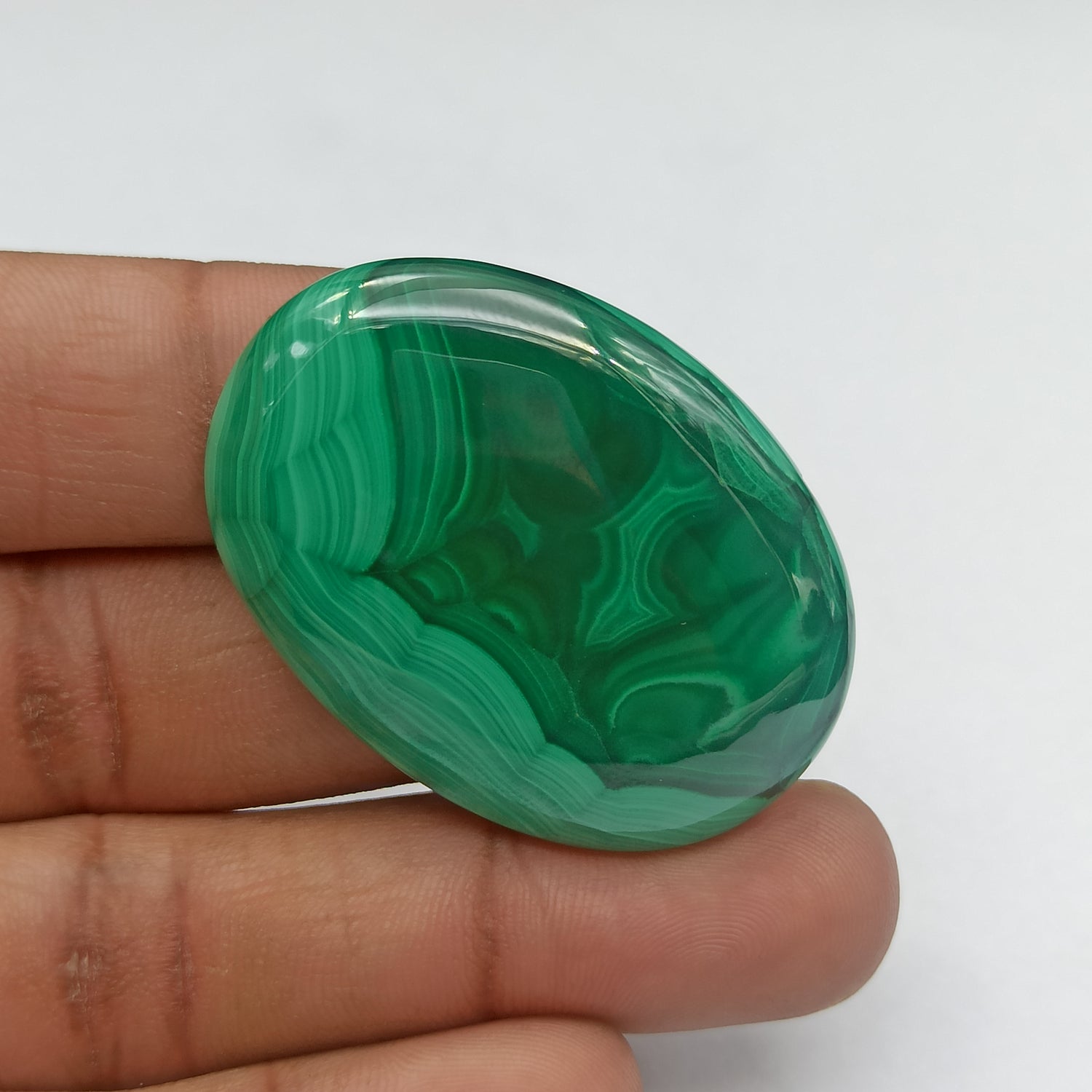 Malachite Cabochon Oval Shape 45x33x7 MM PG-MC03