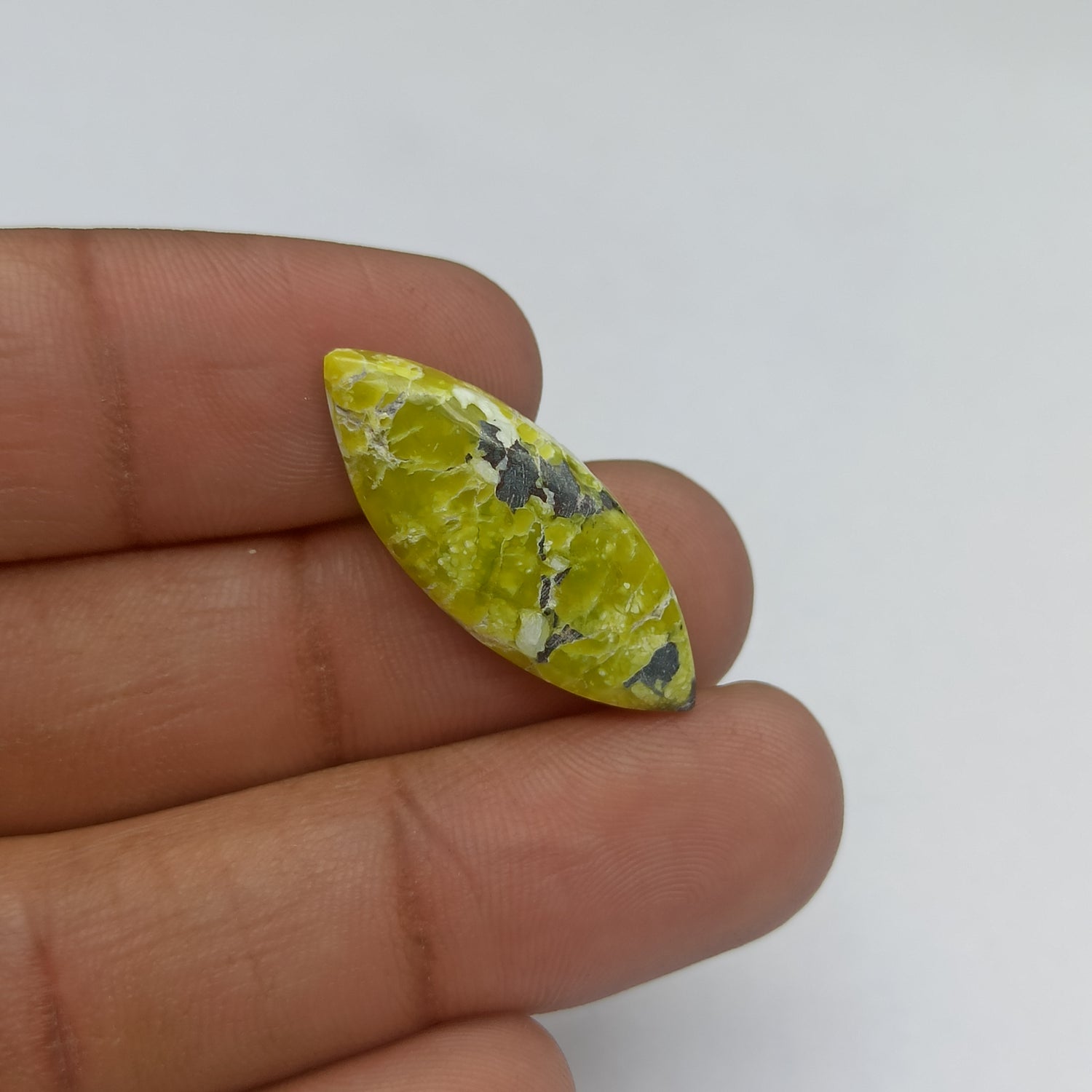 Lizardite Cabochon Marquise Shape 30x12x5 MM PG-LZD01