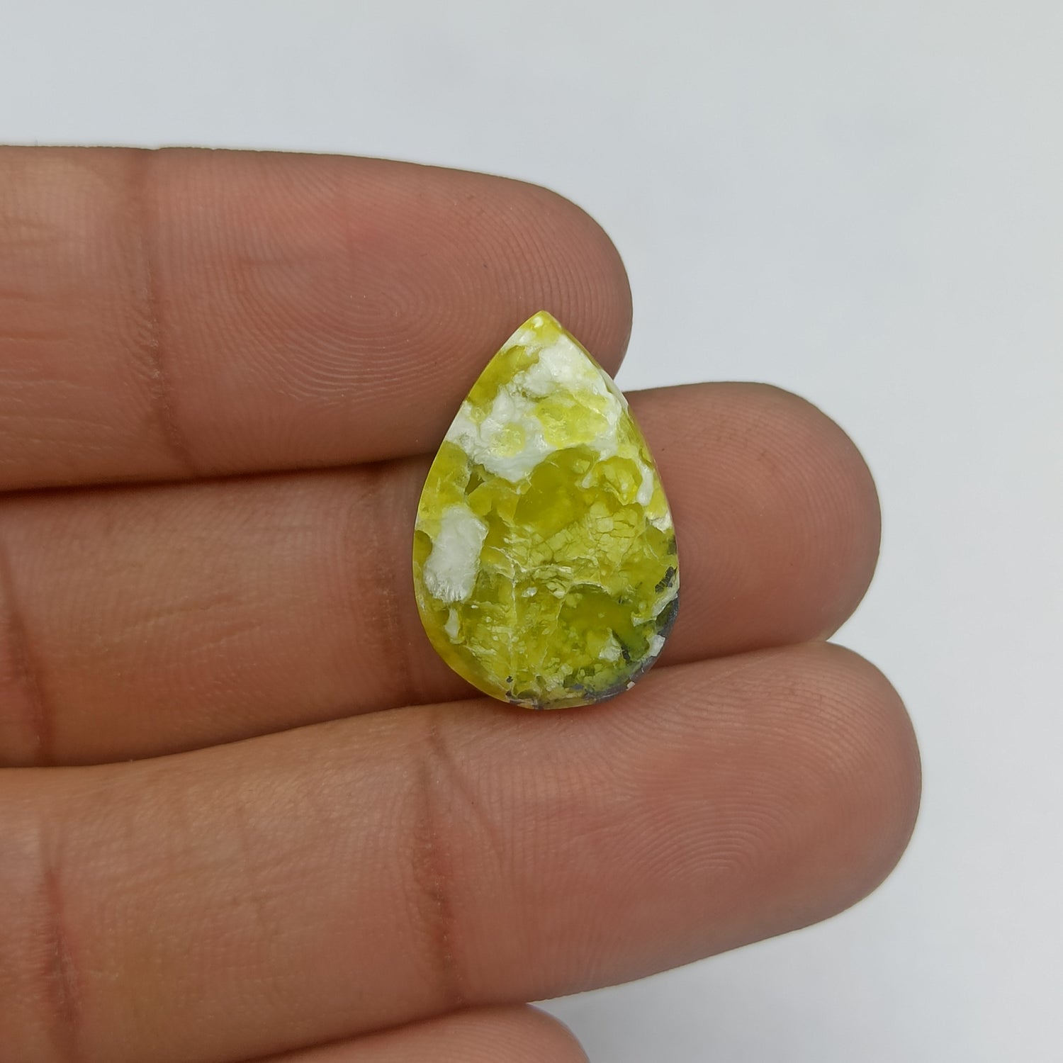 Lizardite Cabochon Pear Shape 22x14x5 MM PG-LZD02