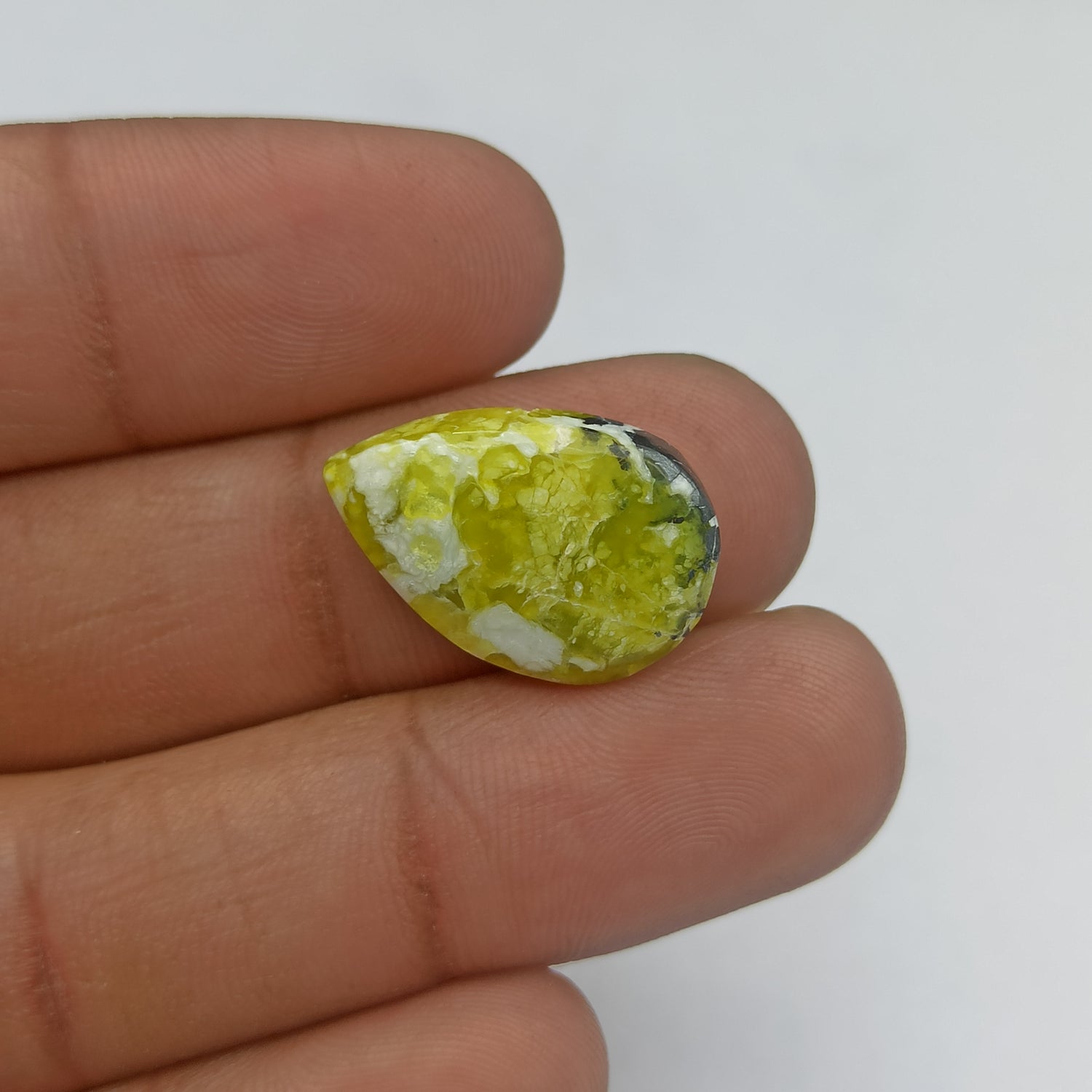 Lizardite Cabochon Pear Shape 22x14x5 MM PG-LZD02