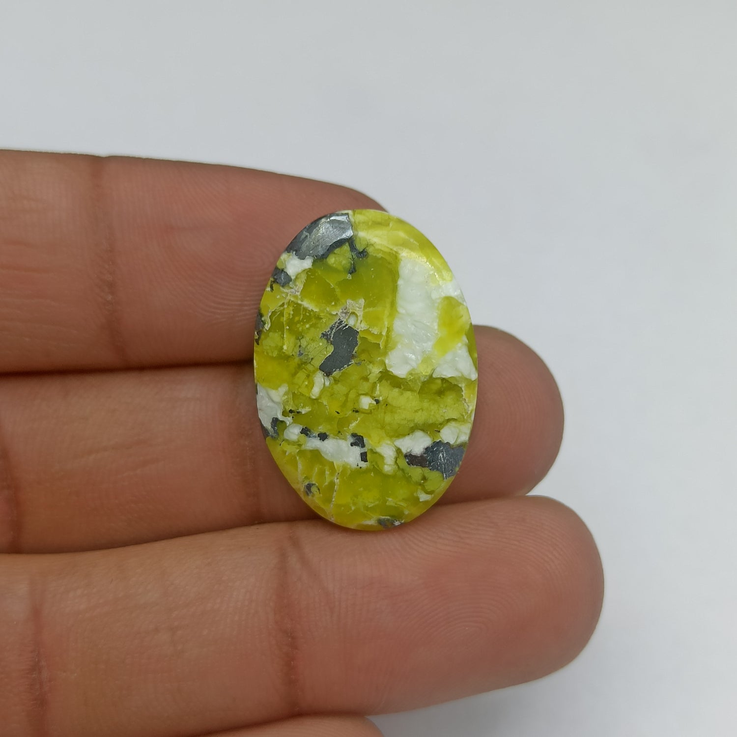 Lizardite Cabochon Oval Shape 27x19x5 MM PG-LZD04