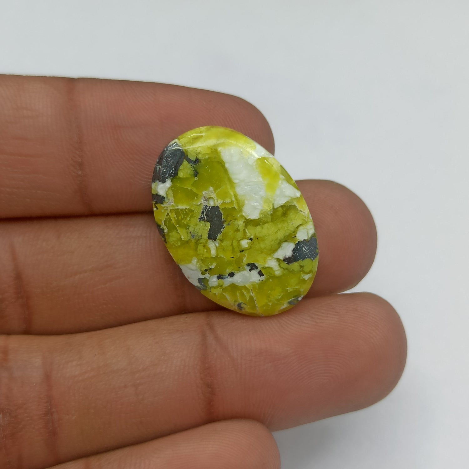 Lizardite Cabochon Oval Shape 27x19x5 MM PG-LZD04
