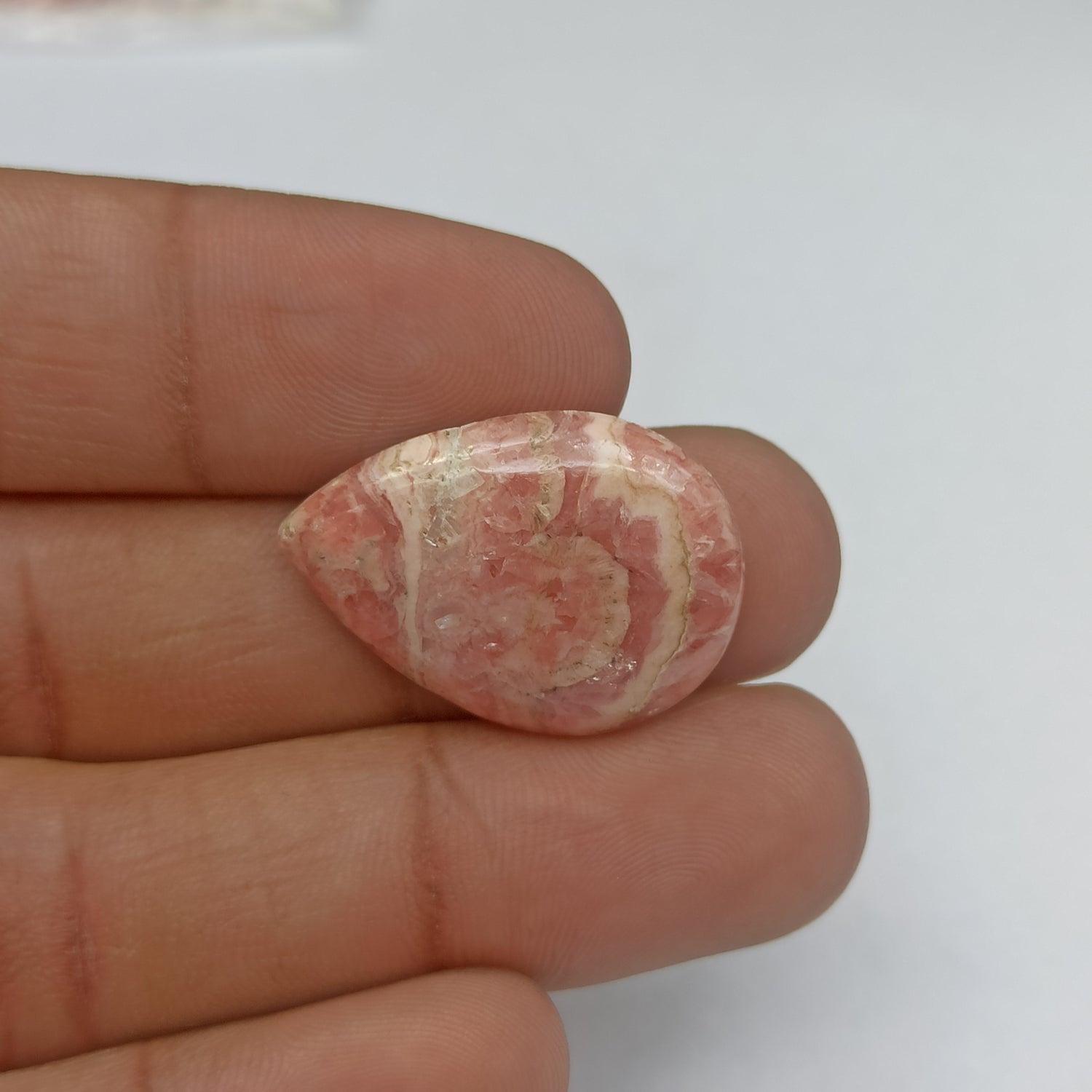 Rhodochrosite Cabochon Pear Shape 27x20x5 MM PG-RDC07