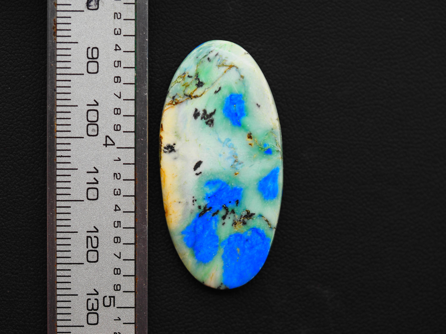 Azurite Turquoise Cabochon Oval Shape 40x20x4 MM PG-AZT01