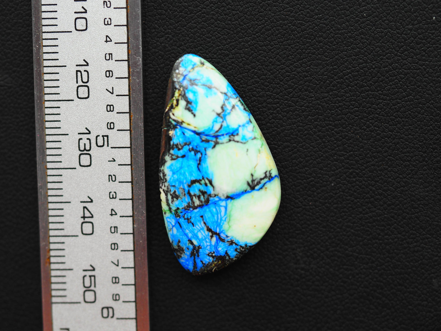 Azurite Turquoise Cabochon Freeform Shape 34x18x5 MM PG-AZT04
