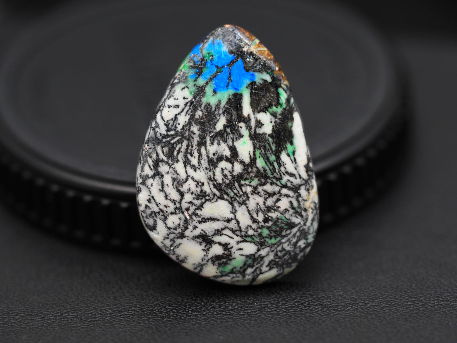 Azurite Turquoise Cabochon Freeform Shape 29x20x4 MM PG-AZT06