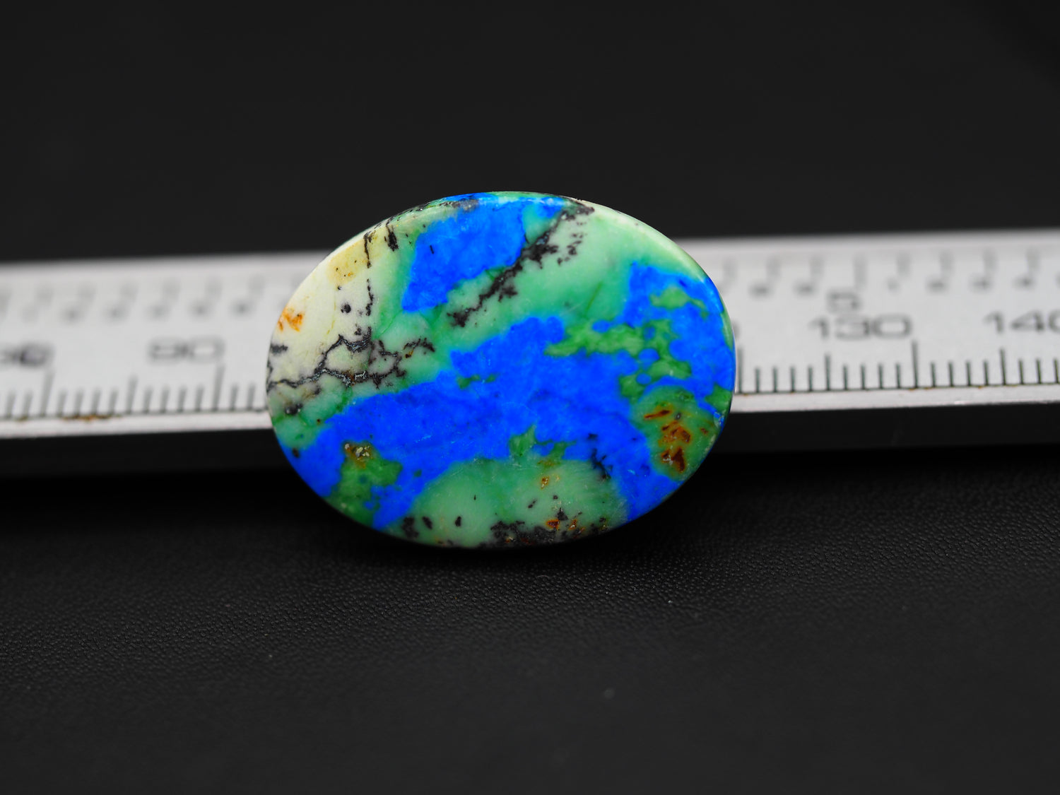 Azurite Turquoise Cabochon Oval Shape 27x20x4 MM PG-AZT010