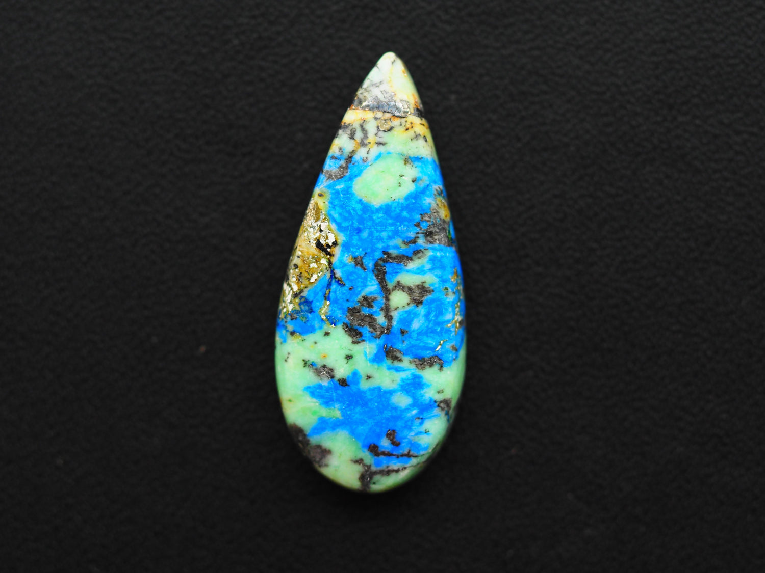 Azurite Turquoise Cabochon Pear Shape 28x12x4 MM PG-AZT011