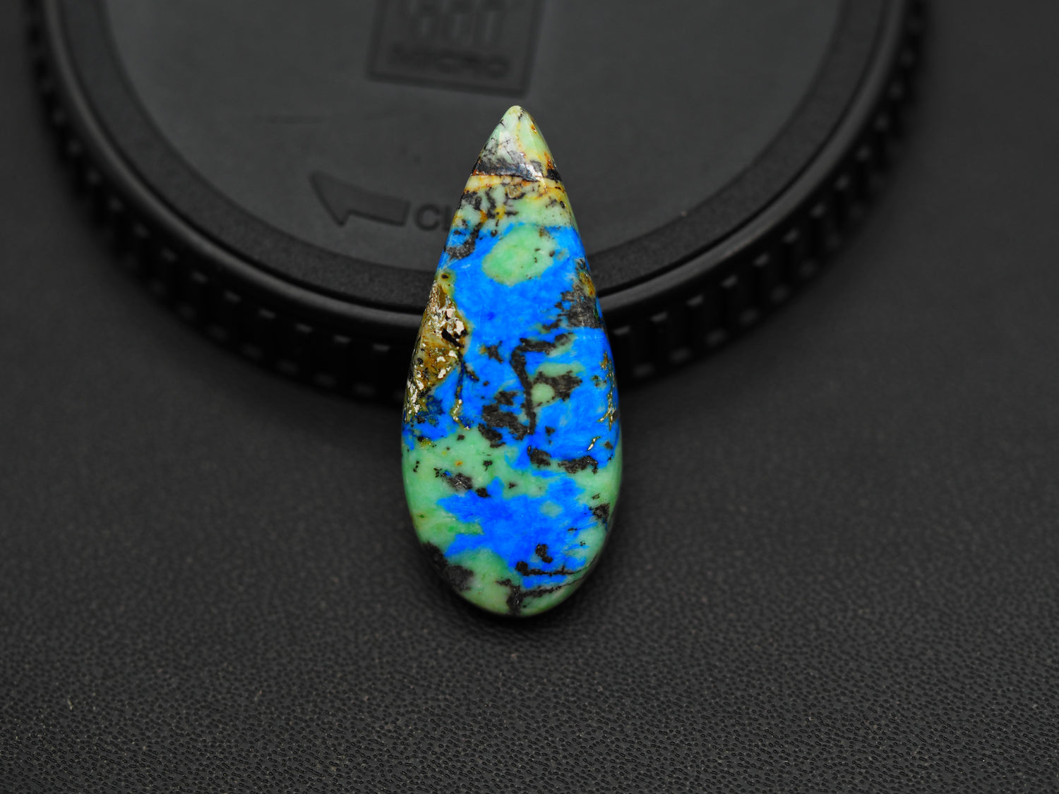 Azurite Turquoise Cabochon Pear Shape 28x12x4 MM PG-AZT011
