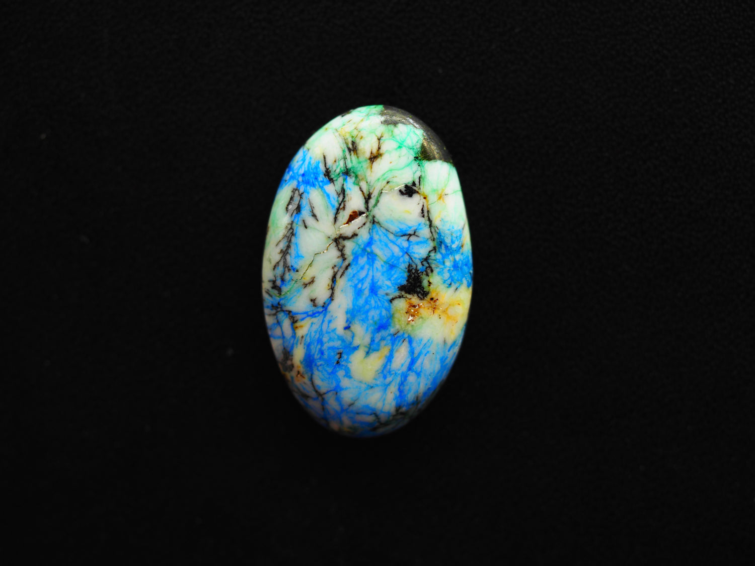 Azurite Turquoise Cabochon Oval Shape 26x16x5 MM PG-AZT014