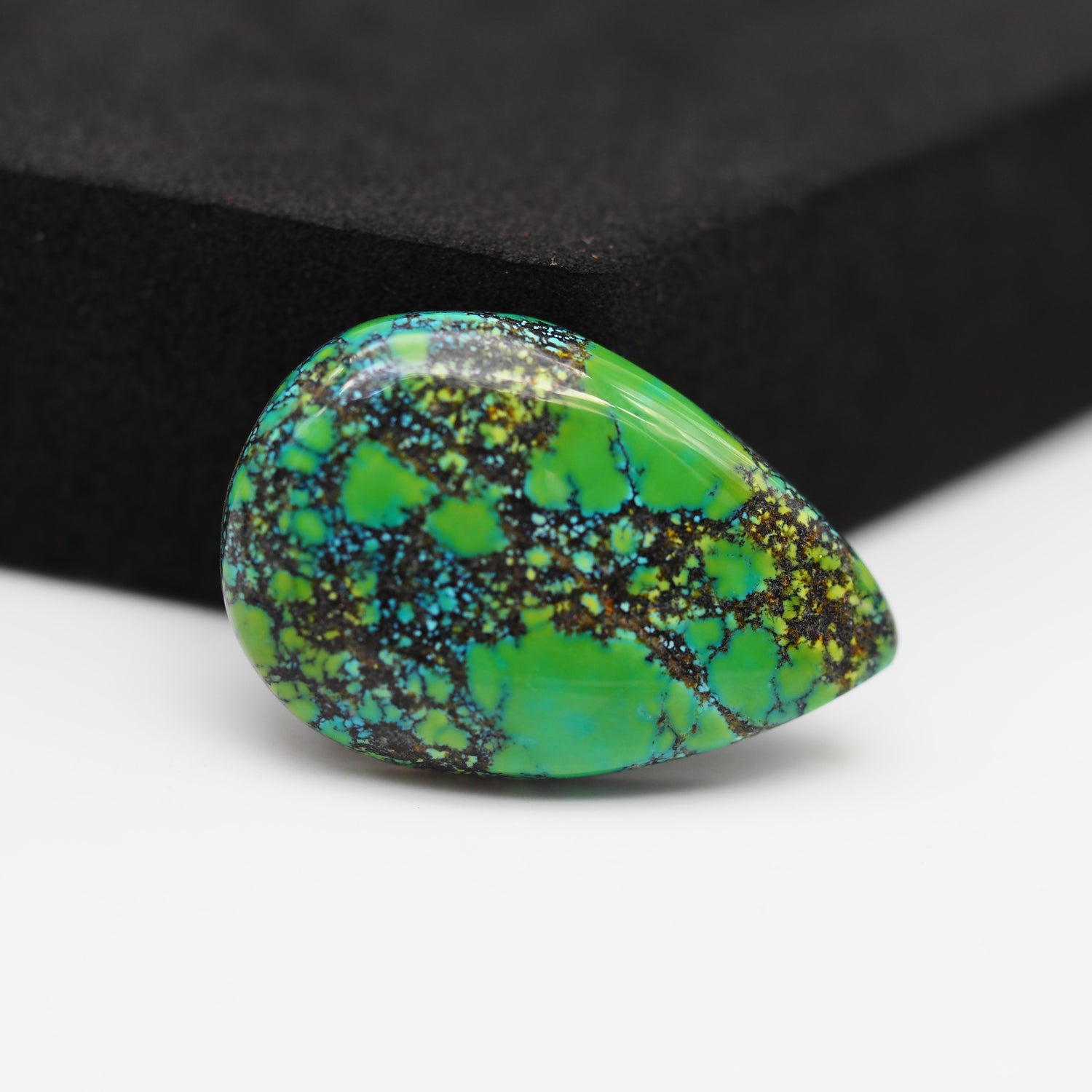 Tibetan Turquoise Cabochon Gemstone Pear Shape 30x20x5 MM