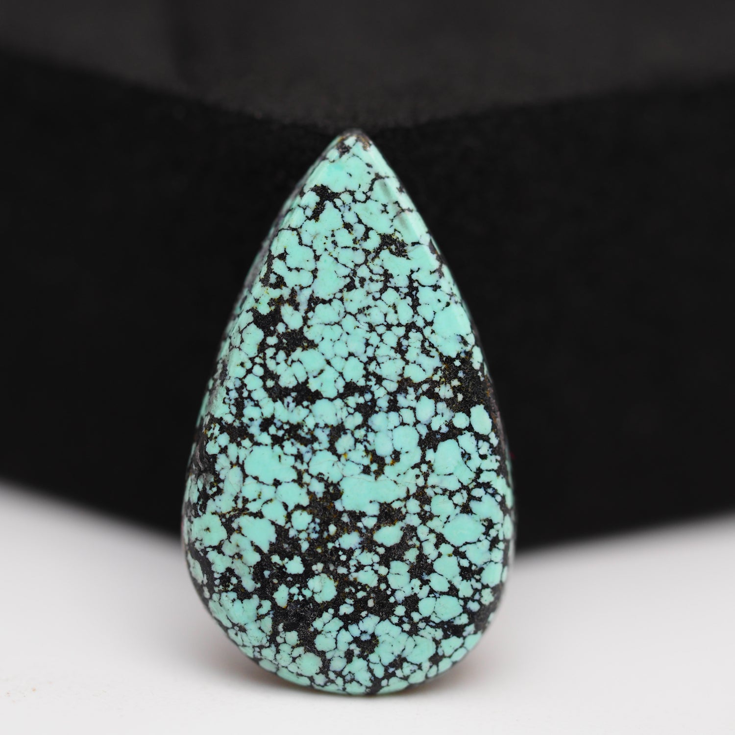 Natural Tibetan Turquoise Cabochon Gemstone Pear Shape 22x13x2 MM