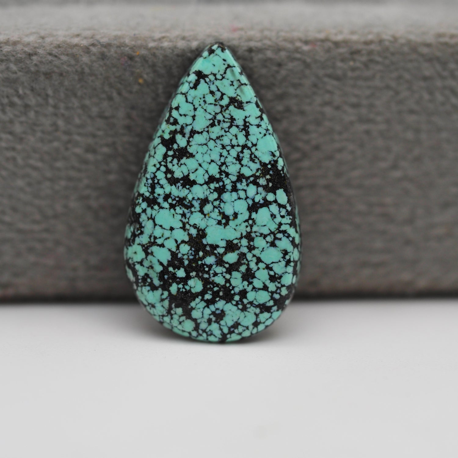 Natural Tibetan Turquoise Cabochon Gemstone Pear Shape 22x13x2 MM