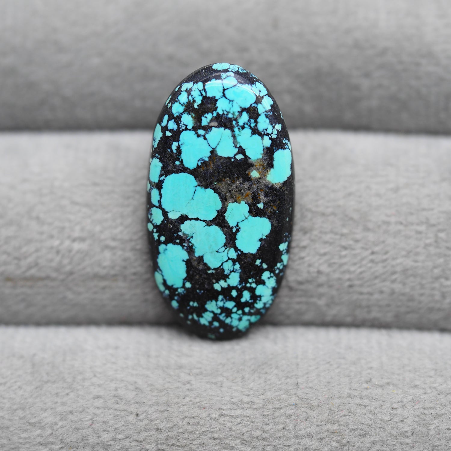 Natural Tibetan Turquoise Cabochon Gemstone Oval Shape 29x15x4 MM
