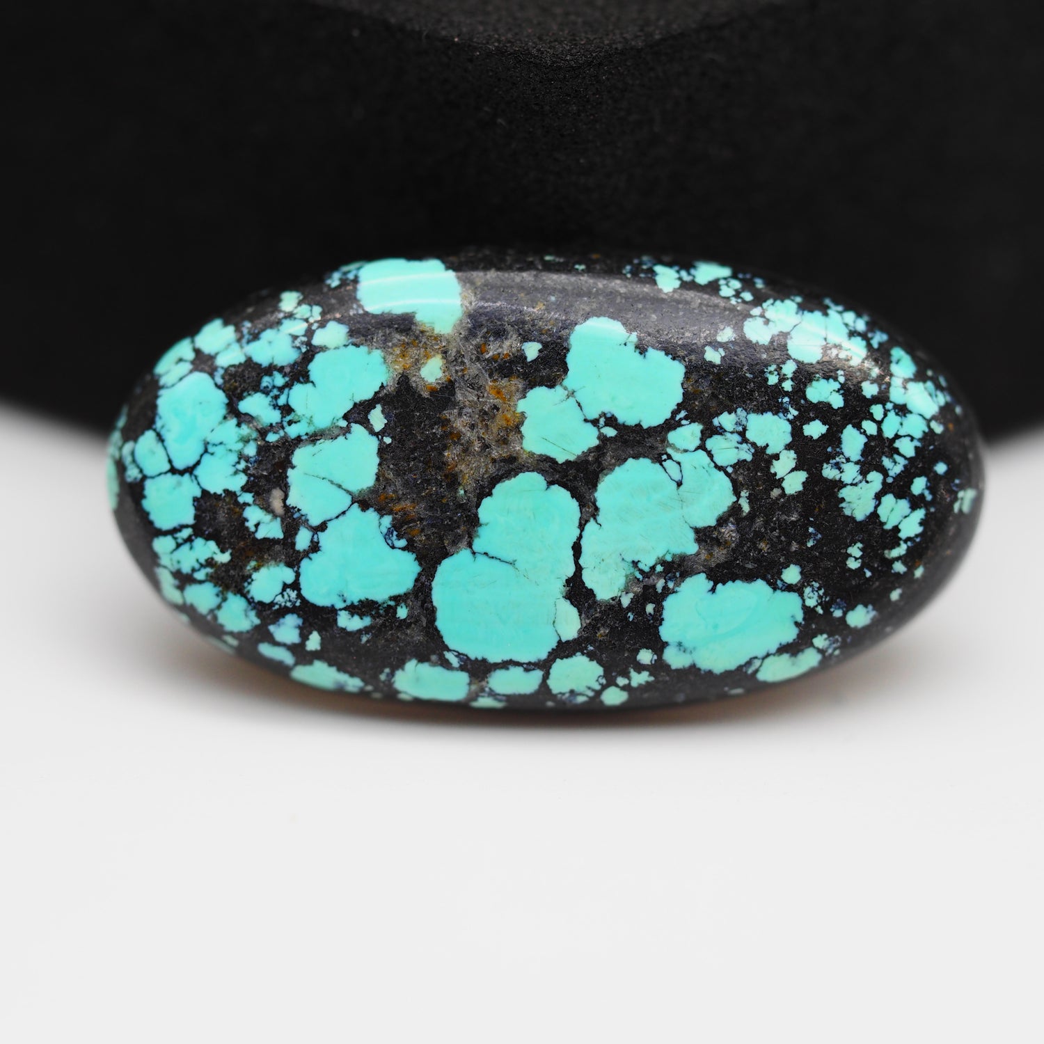 Natural Tibetan Turquoise Cabochon Gemstone Oval Shape 29x15x4 MM