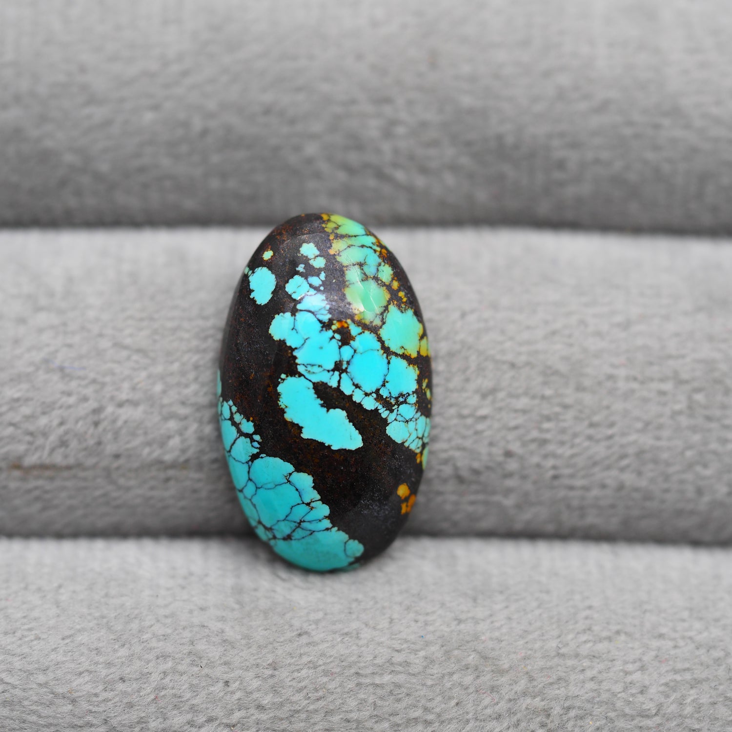 Natural Tibetan Turquoise Cabochon Gemstone Oval Shape 23x14x5 MM