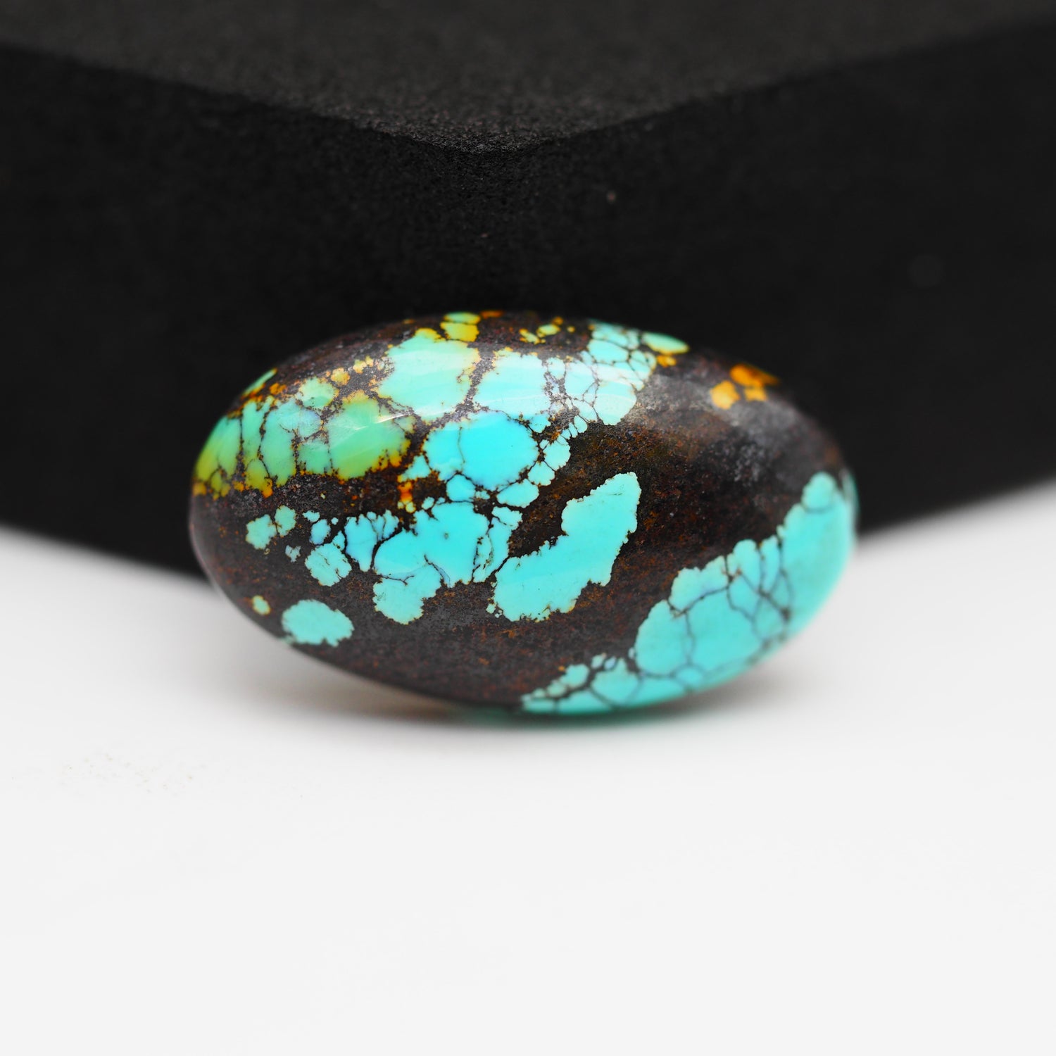 Natural Tibetan Turquoise Cabochon Gemstone Oval Shape 23x14x5 MM