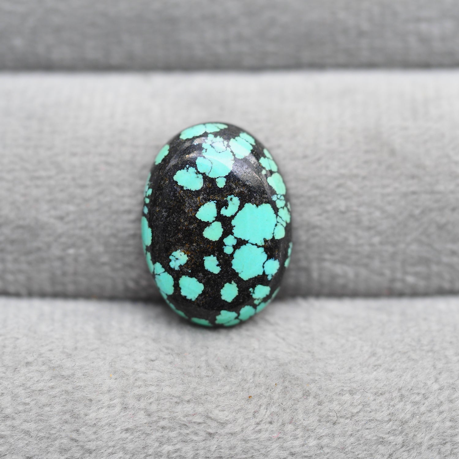 Natural Tibetan Turquoise Cabochon Gemstone Oval Shape 18x13x4 MM