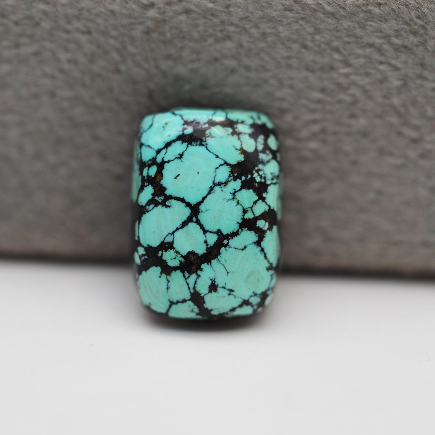 Natural Tibetan Turquoise Cabochon Gemstone Baguette Shape 14x10x4 MM