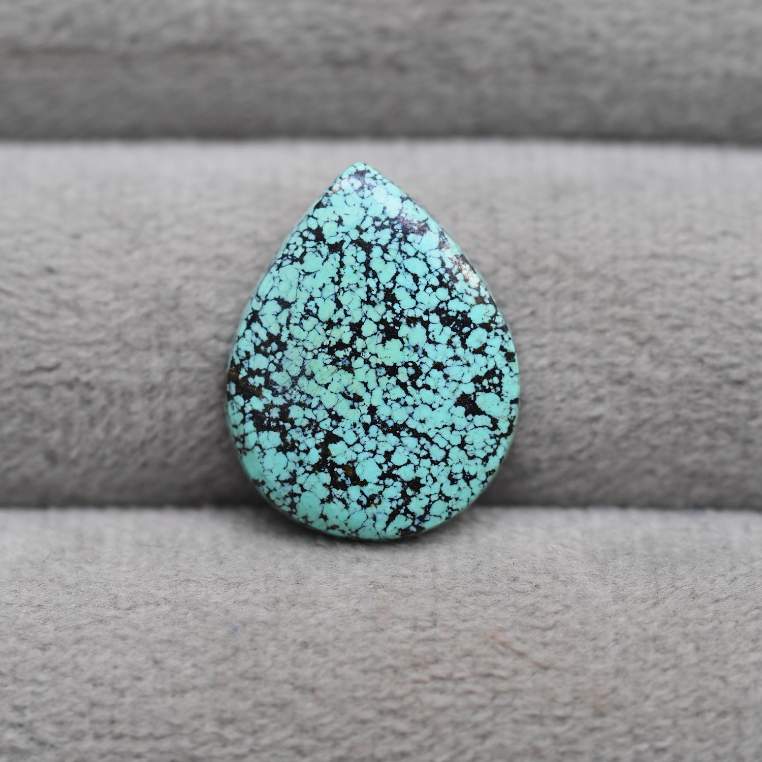Natural Tibetan Turquoise Cabochon Gemstone Teardrop Shape 20x16x3 MM