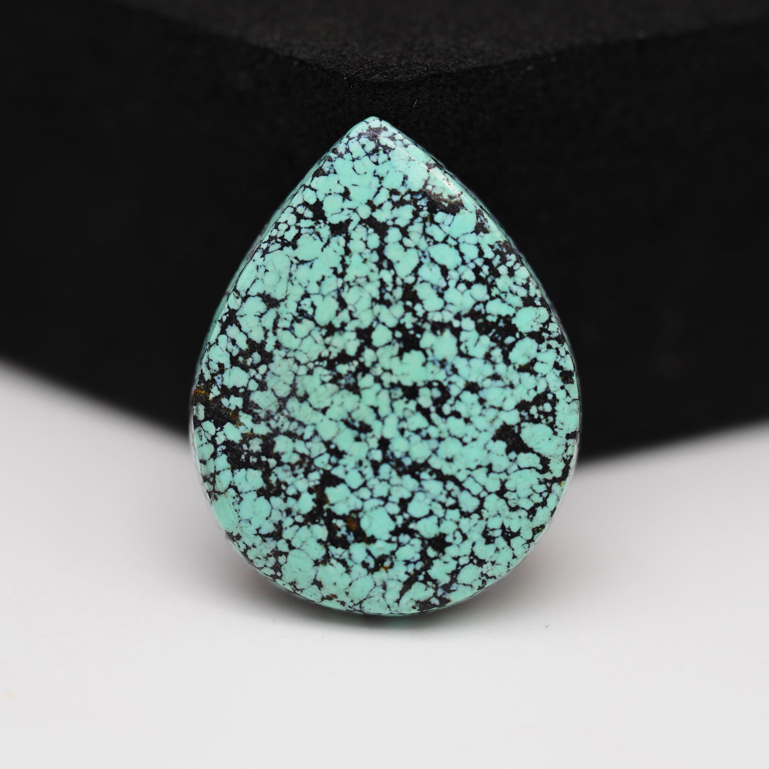 Natural Tibetan Turquoise Cabochon Gemstone Teardrop Shape 20x16x3 MM