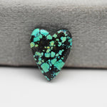 Natural Tibetan Turquoise Cabochon Gemstone Heart Shape 15x13x3 MM