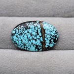 Natural Tibetan Turquoise Cabochon Gemstone Oval Shape 29x15x4 MM