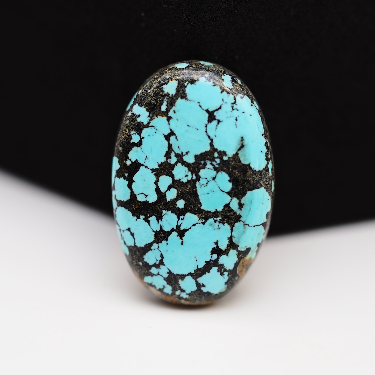 Natural Tibetan Turquoise Cabochon Gemstone Oval Shape 23x15x4 MM