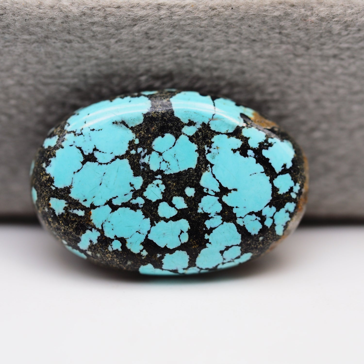 Natural Tibetan Turquoise Cabochon Gemstone Oval Shape 23x15x4 MM