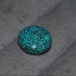 Natural Tibetan Turquoise Cabochon Gemstone Round Shape 14x5 MM