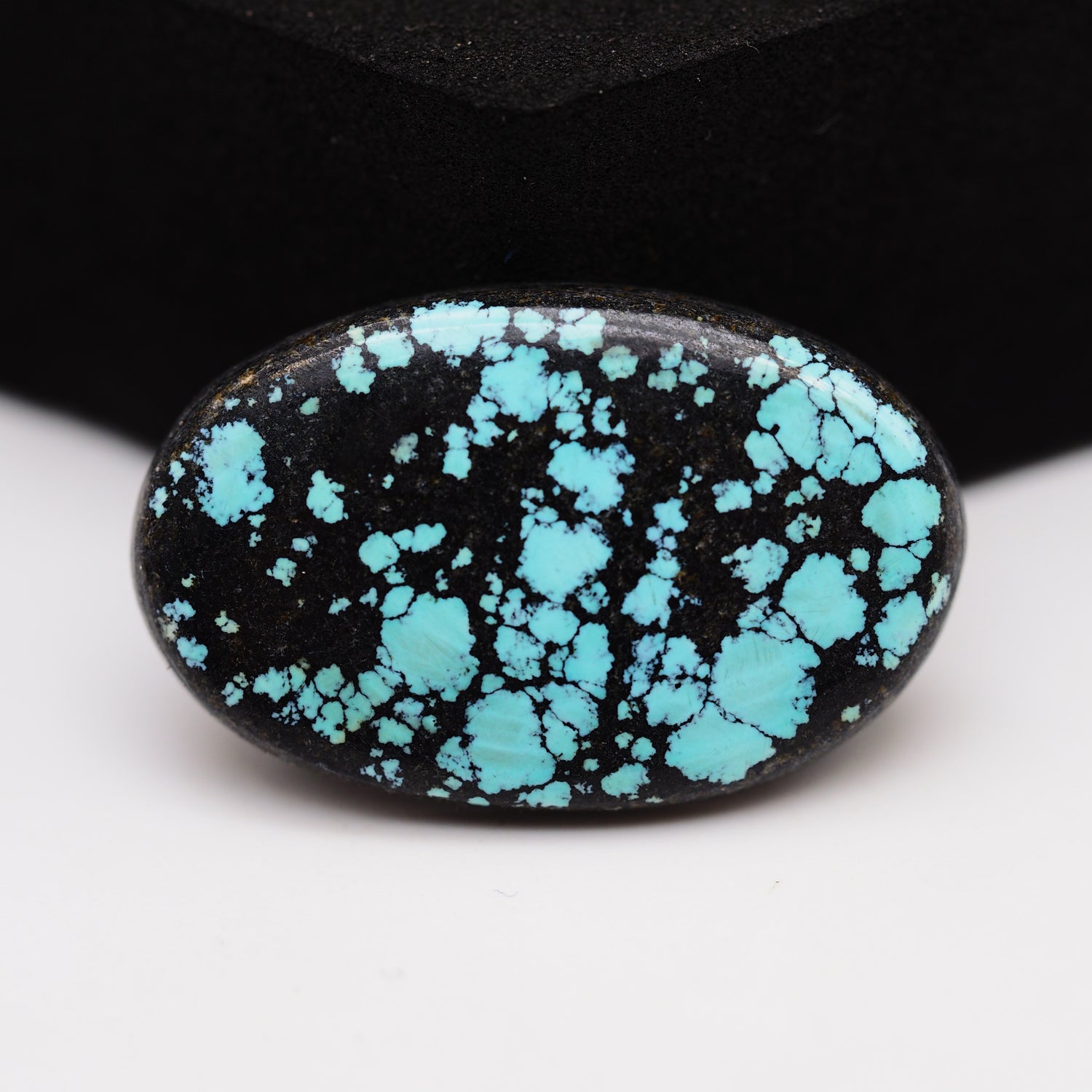 Natural Tibetan Turquoise Cabochon Gemstone Oval Shape  27x17x4 MM
