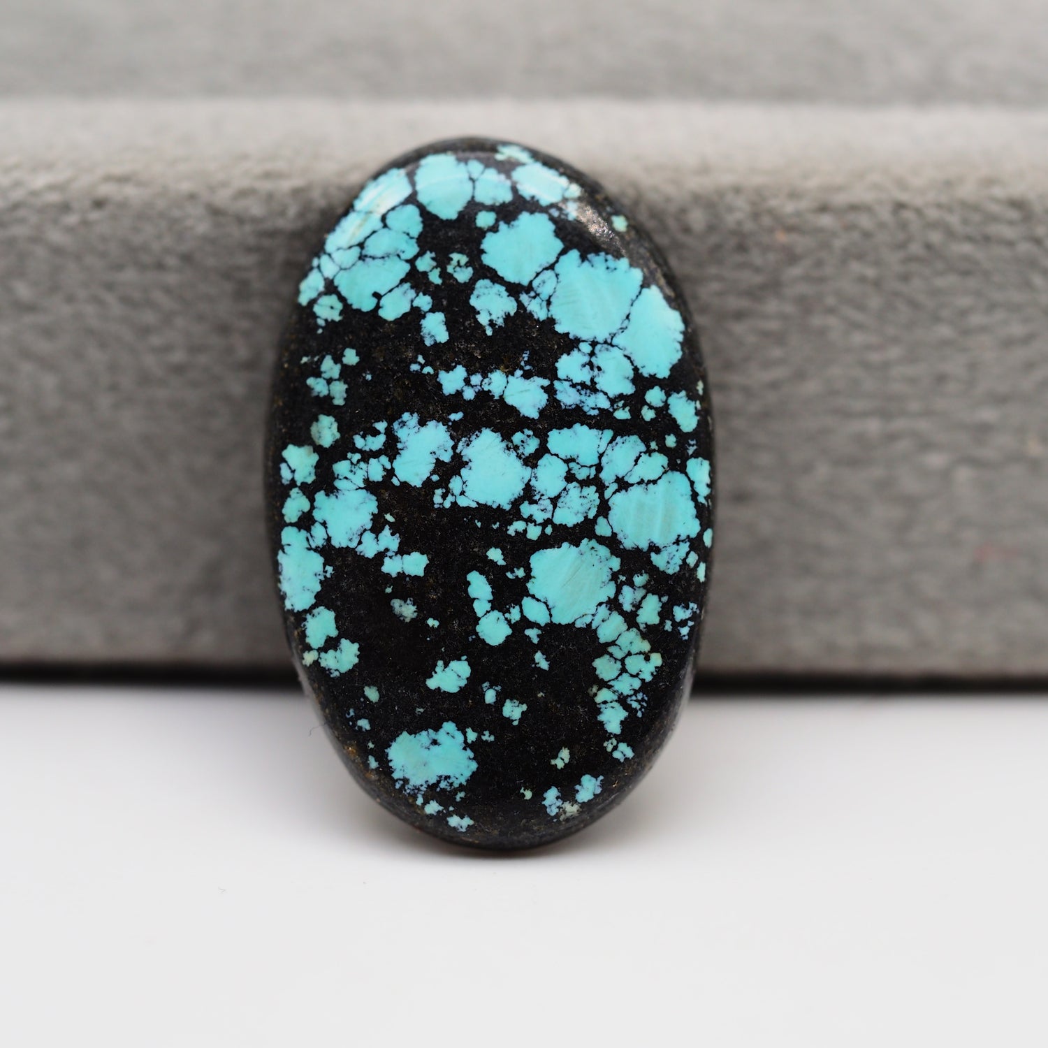 Natural Tibetan Turquoise Cabochon Gemstone Oval Shape  27x17x4 MM