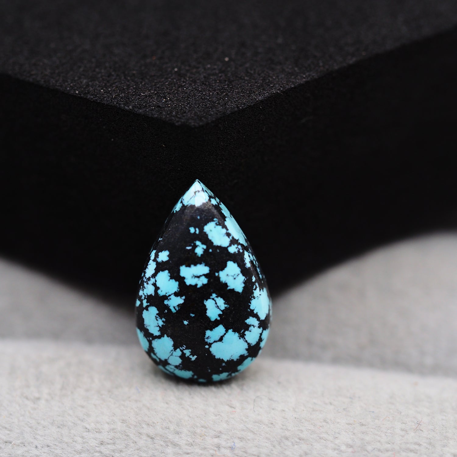 Natural Tibetan Turquoise Cabochon Gemstone Pear Shape  17x11x4 MM