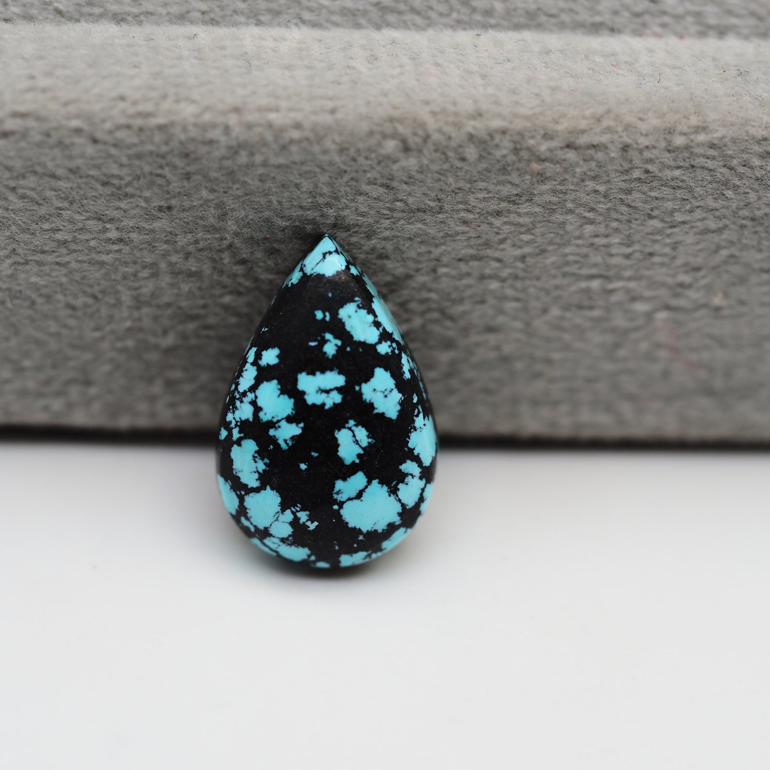 Natural Tibetan Turquoise Cabochon Gemstone Pear Shape  17x11x4 MM