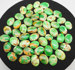Natural Variscite Gemstone Lot Oval Green Variscite Gemstone Calibrated Lot Variscite Healing Stone