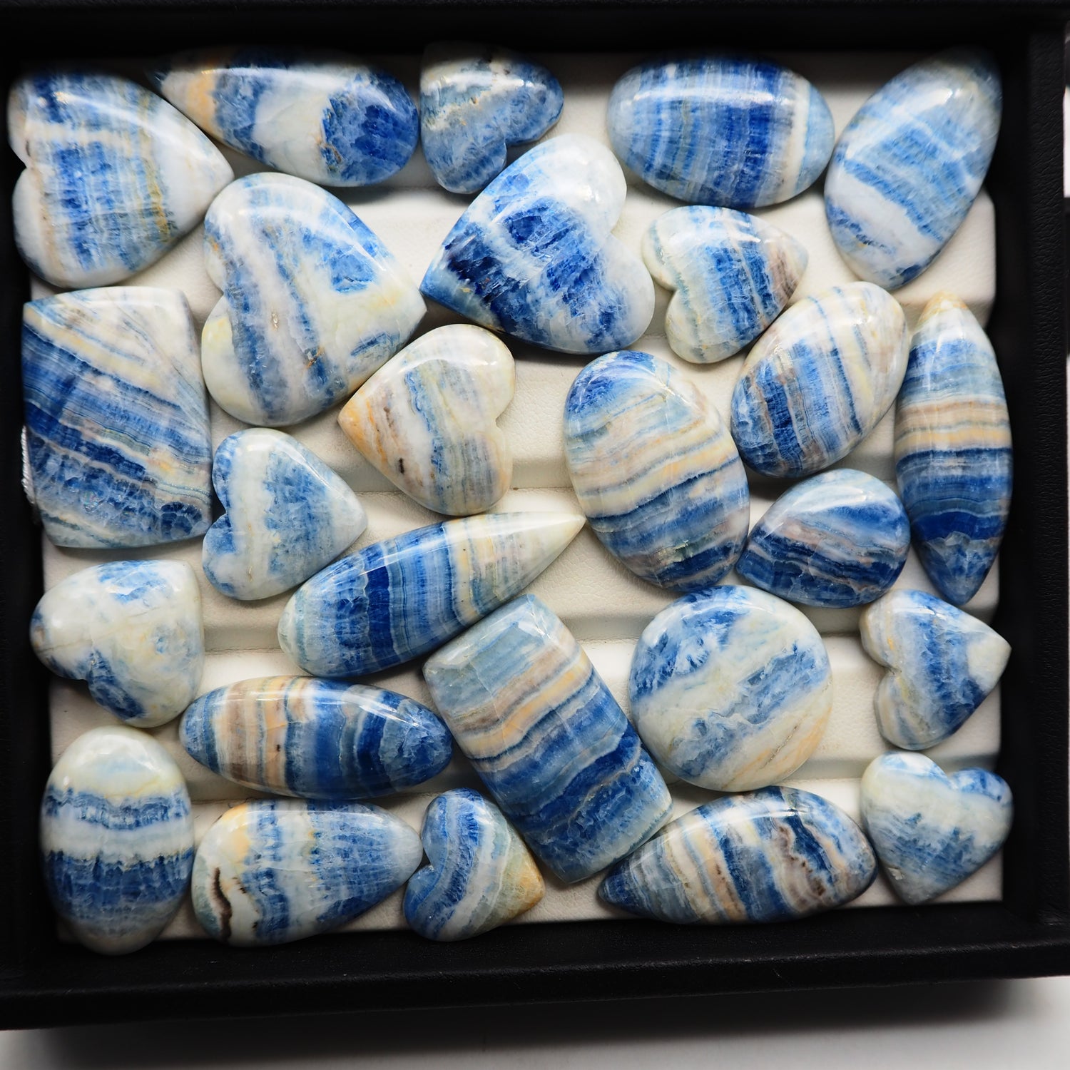Blue Scheelite Mix Shape Lot Gemstone Blue Rhodochrosite Cabochon Bulk Semi-Precious Stone