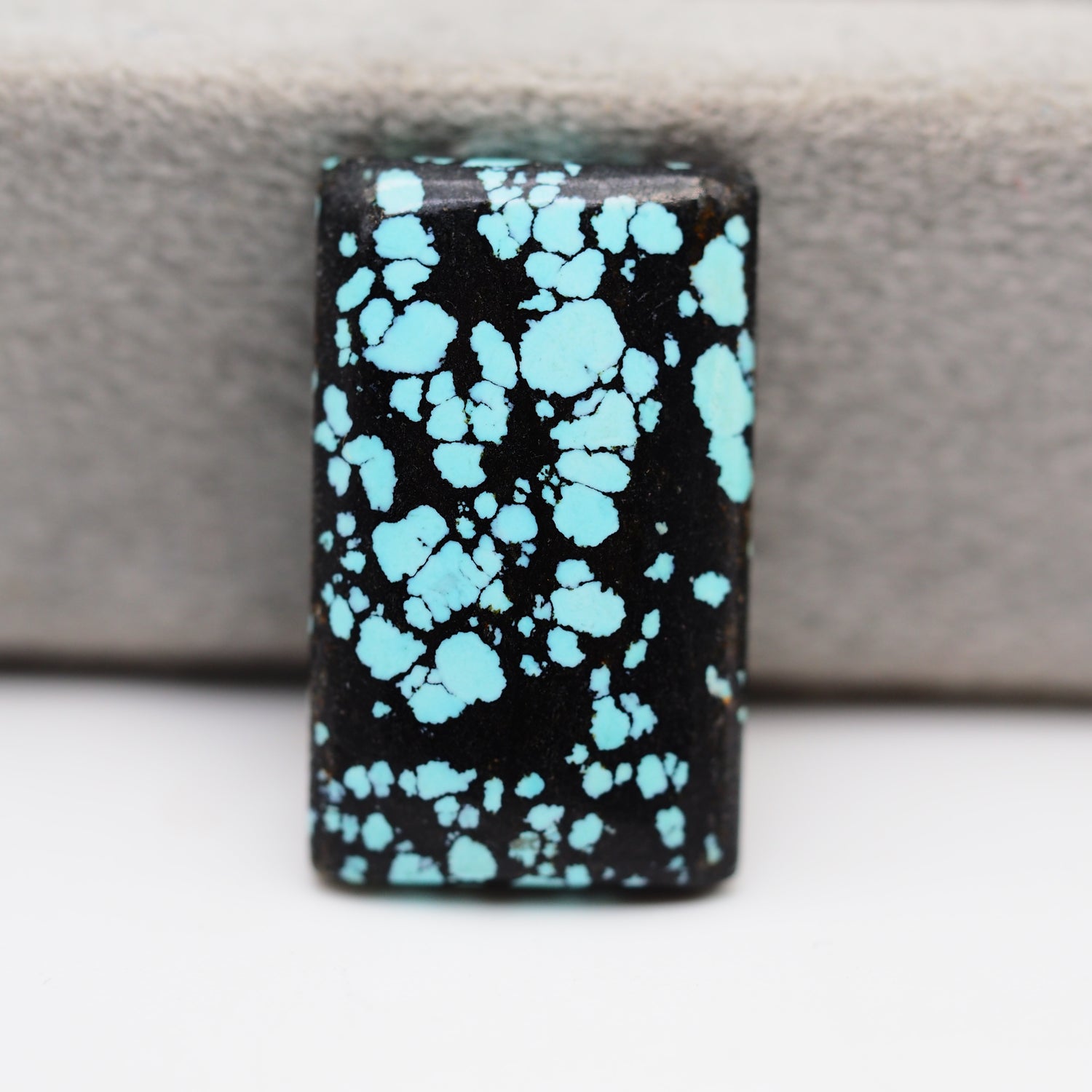 Natural Tibetan Turquoise Cabochon Gemstone Rectangle Shape 22x13x5 MM