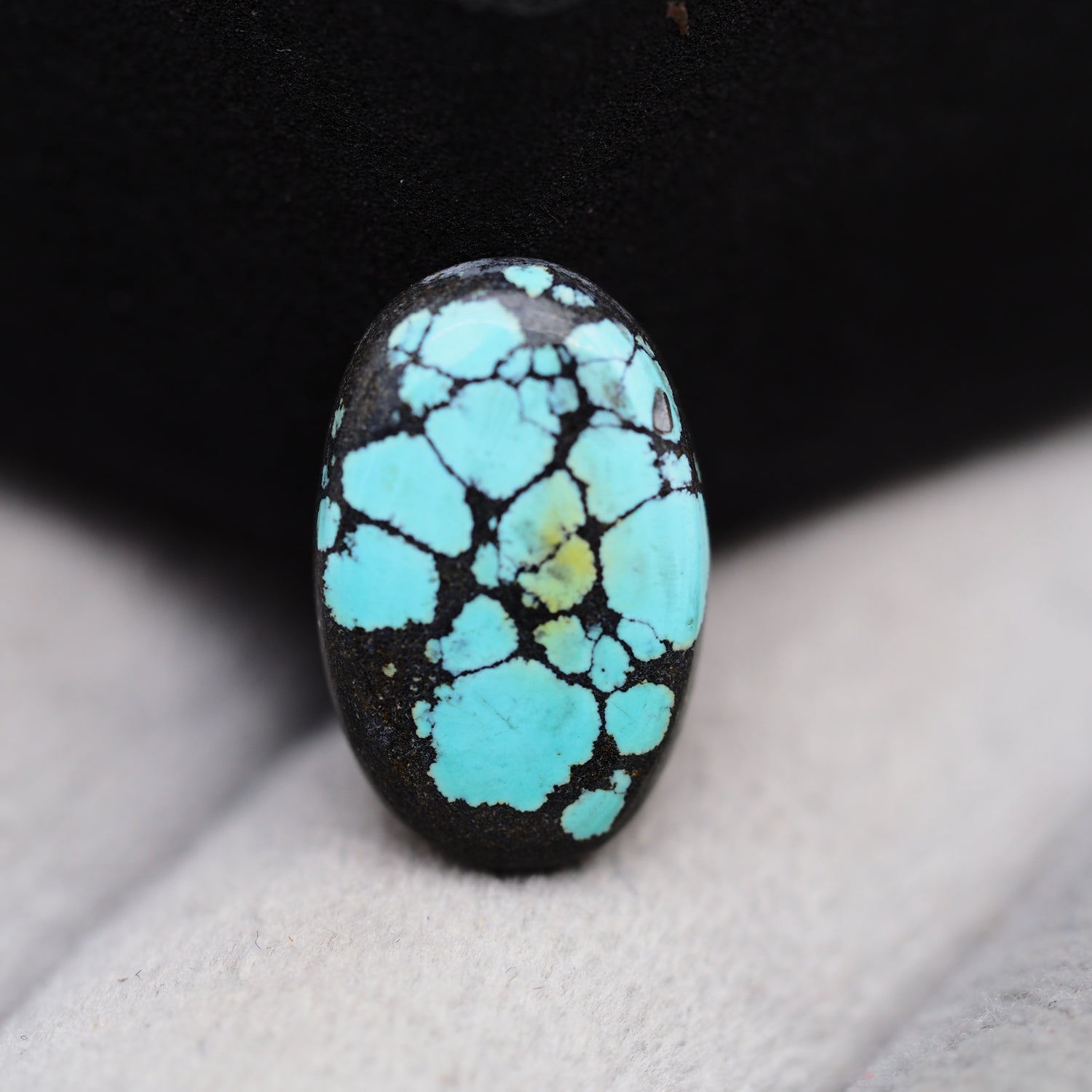 Natural Tibetan Turquoise Cabochon Gemstone Oval Shape 17x11x3 MM