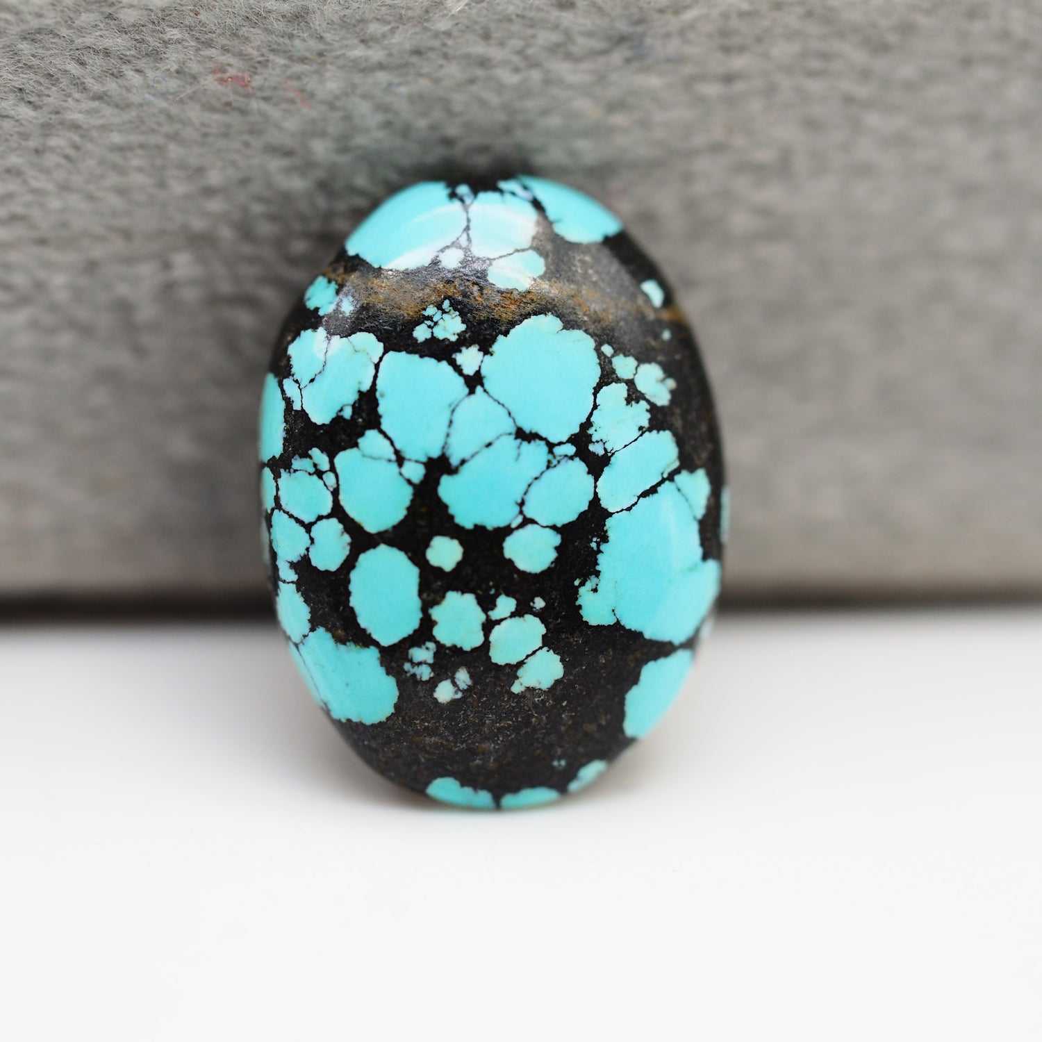 Natural Tibetan Turquoise Cabochon Gemstone Oval Shape 17x13x4 MM