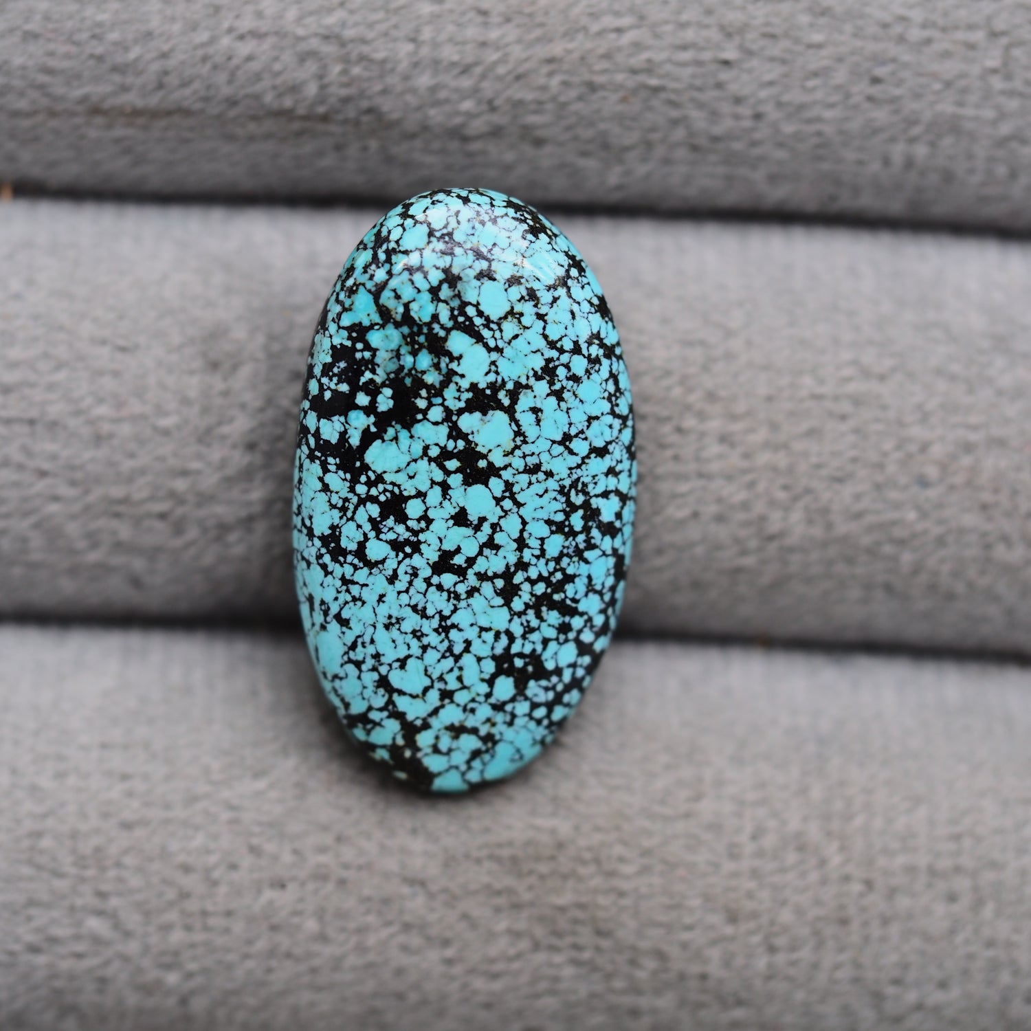 Natural Tibetan Turquoise Cabochon Gemstone Oval Shape 29x17x4 MM