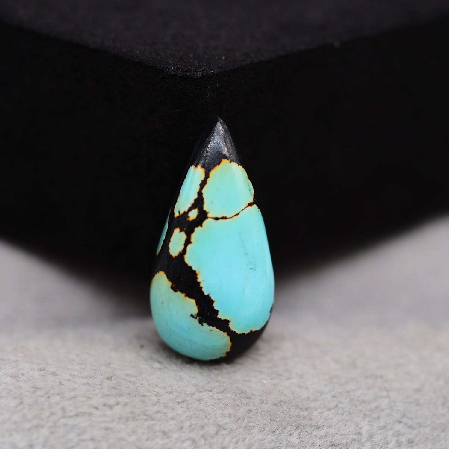 Natural Tibetan Turquoise Cabochon Gemstone Pear Shape 19x10x4 MM