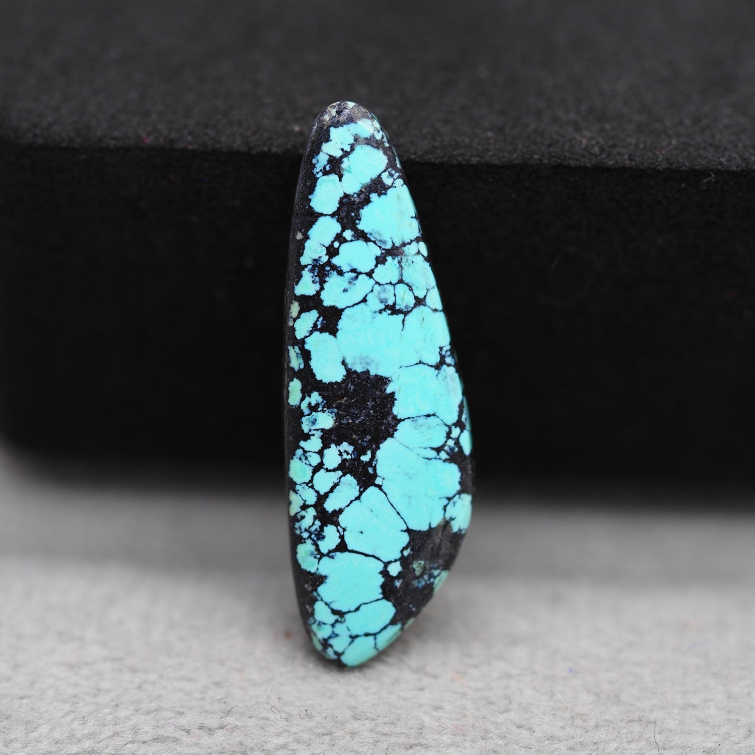 Natural Tibetan Turquoise Cabochon Gemstone Fancy Shape 28x9x3 MM