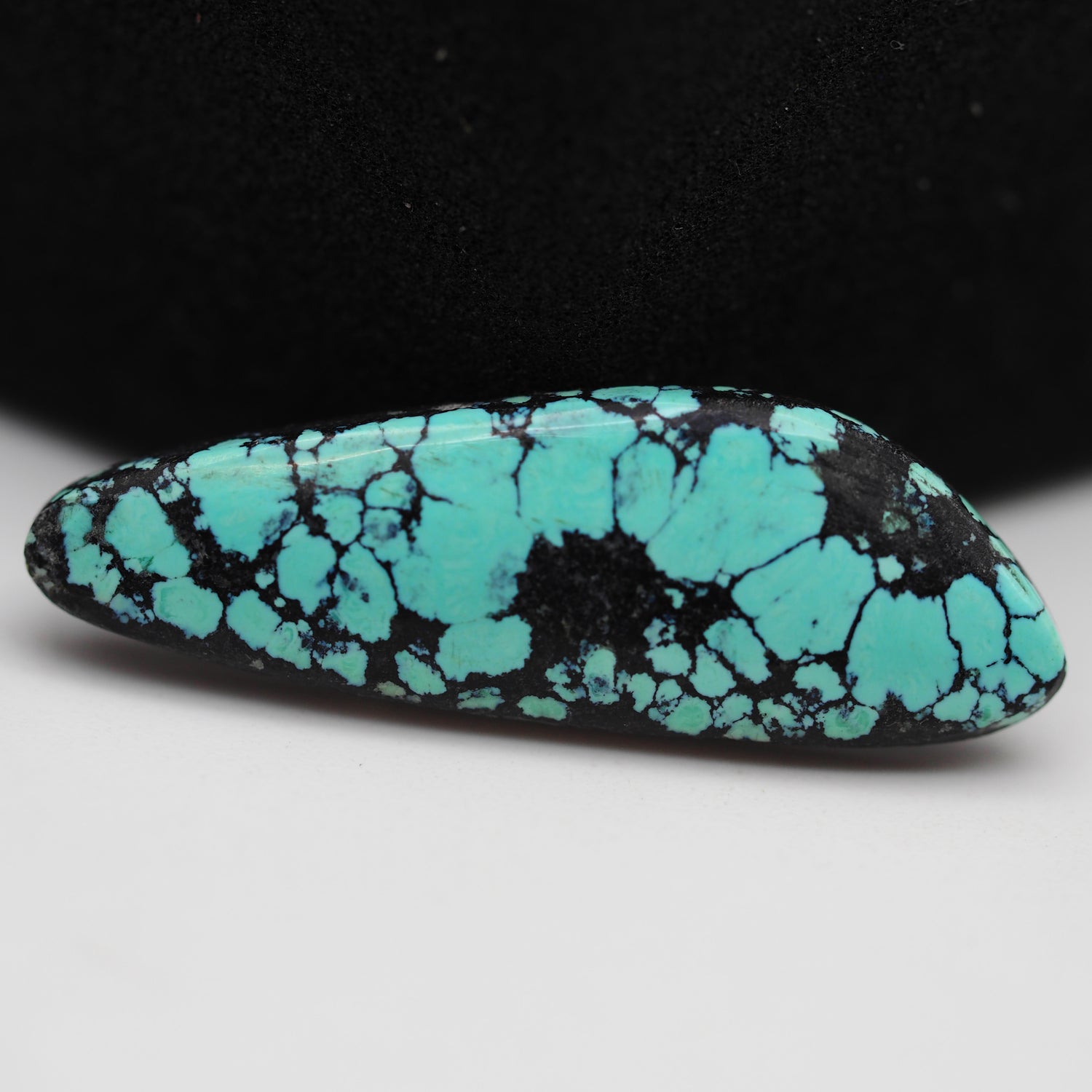 Natural Tibetan Turquoise Cabochon Gemstone Fancy Shape 28x9x3 MM