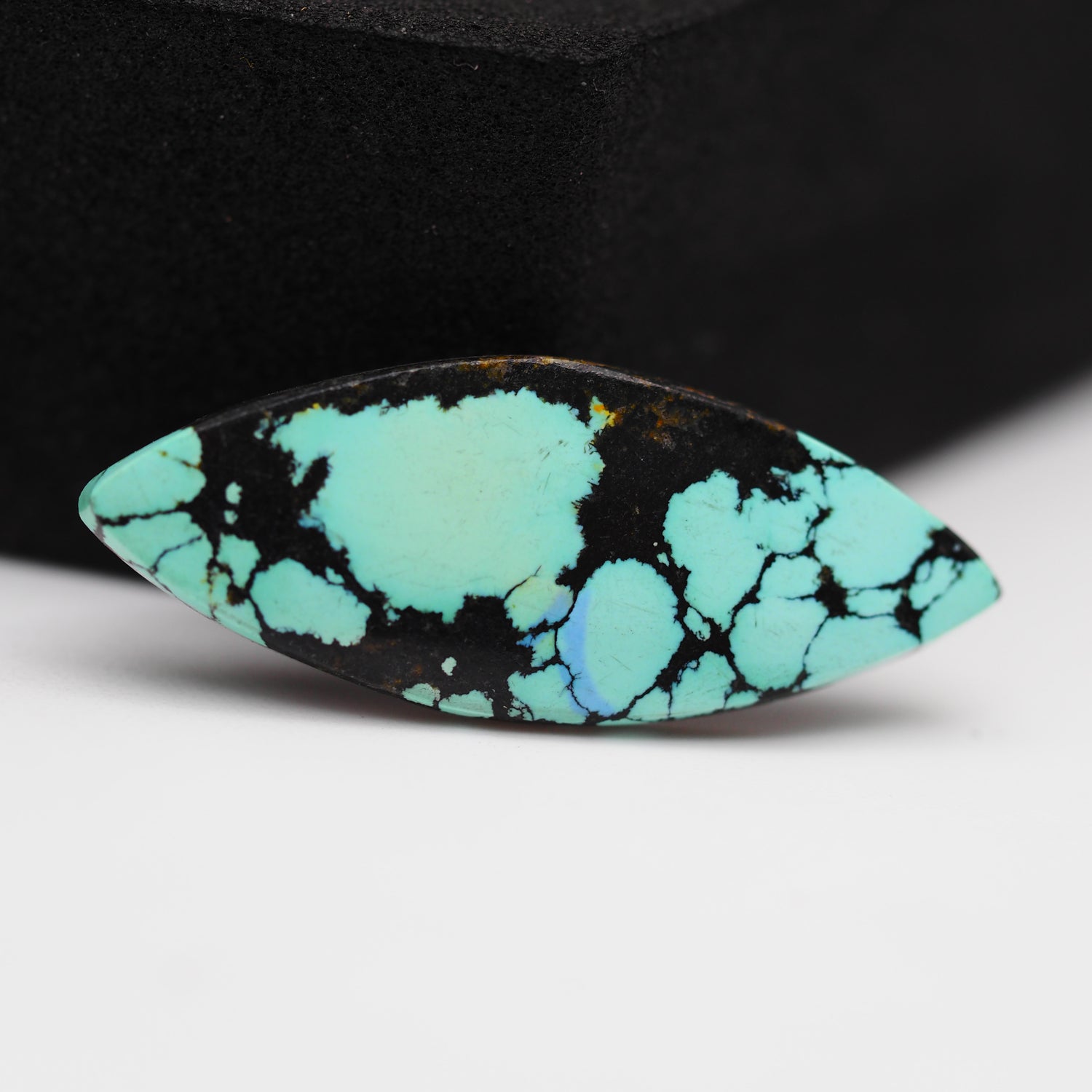 Natural Tibetan Turquoise Cabochon Gemstone Marquise Shape 29x11x2 MM