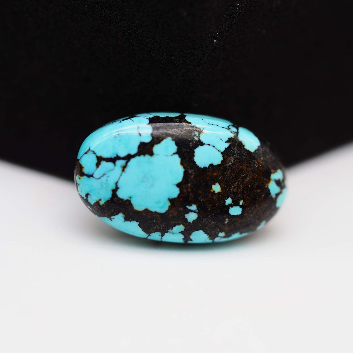 Natural Tibetan Turquoise Cabochon Gemstone Oval Shape 18x11x4 MM