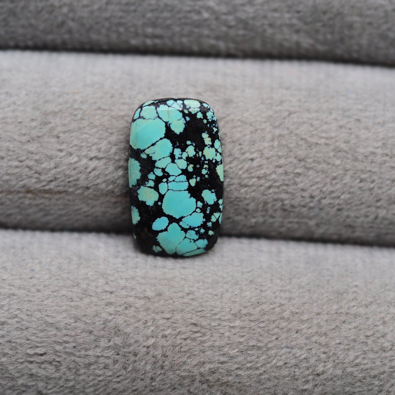 Natural Tibetan Turquoise Cabochon Gemstone Baguette Shape 18x11x3 MM
