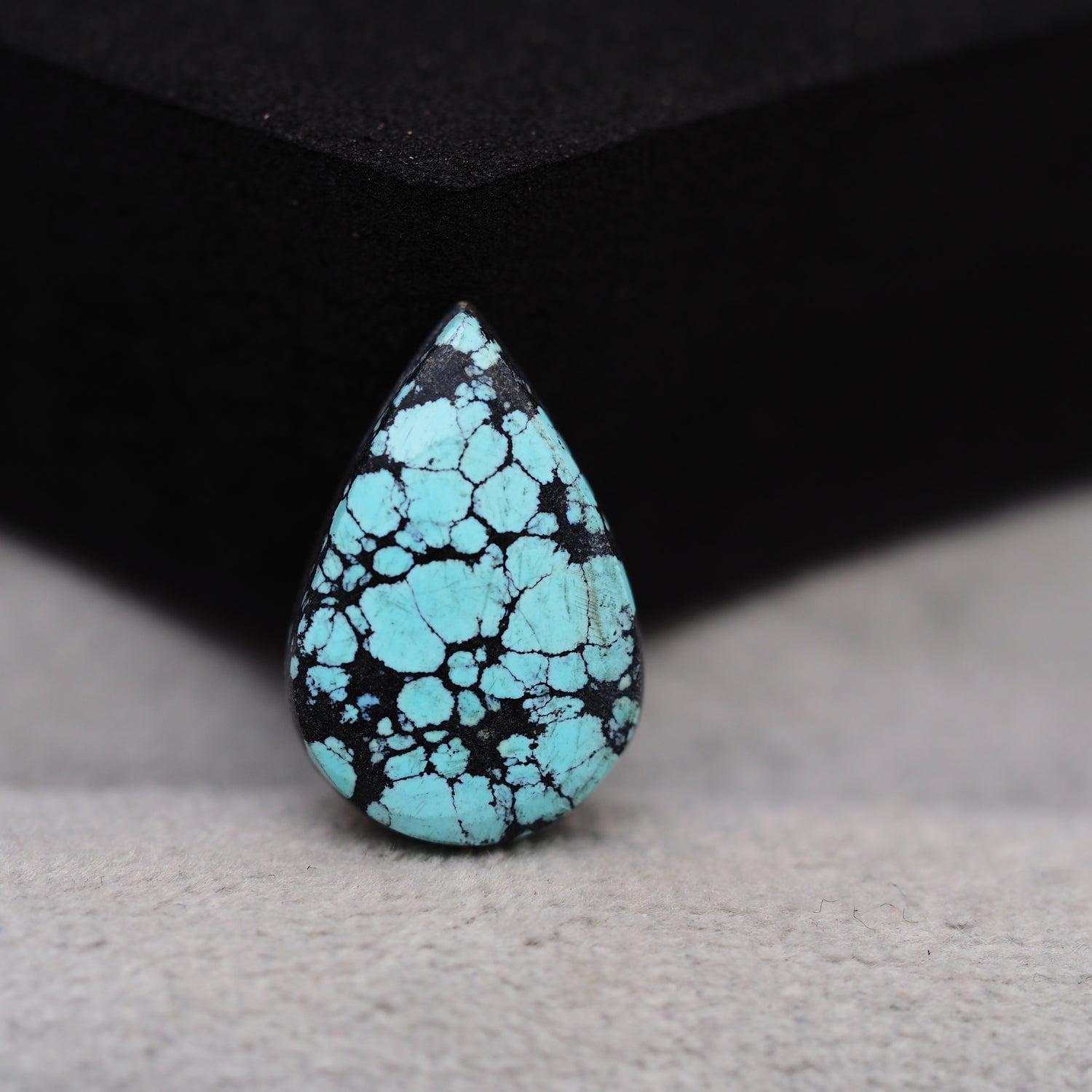 Natural Tibetan Turquoise Cabochon Gemstone Pear Shape  18x12x3 MM