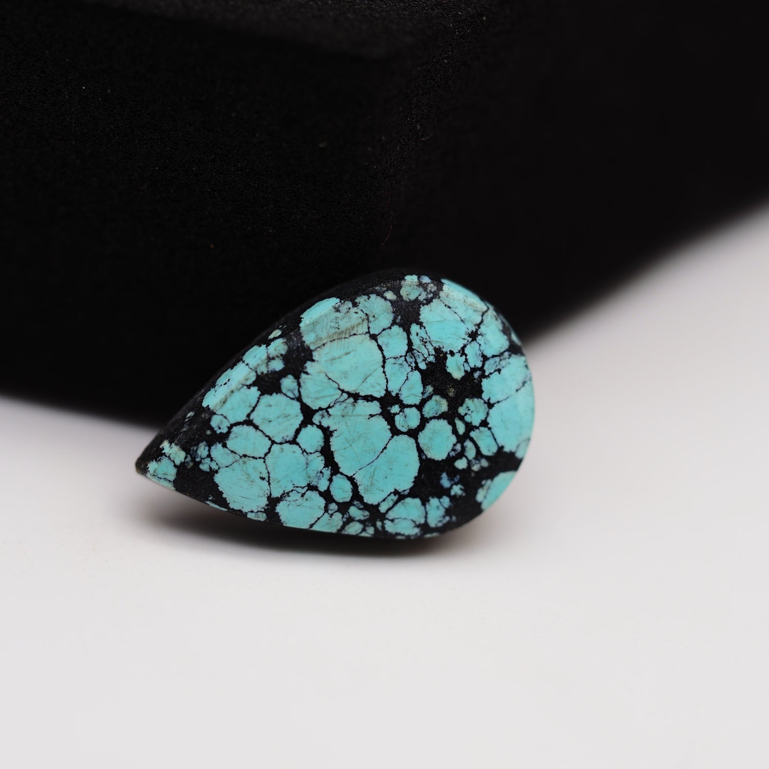 Natural Tibetan Turquoise Cabochon Gemstone Pear Shape  18x12x3 MM
